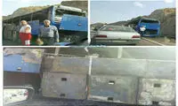 اتوبوس دانش آموزان استثنایی آتش گرفت