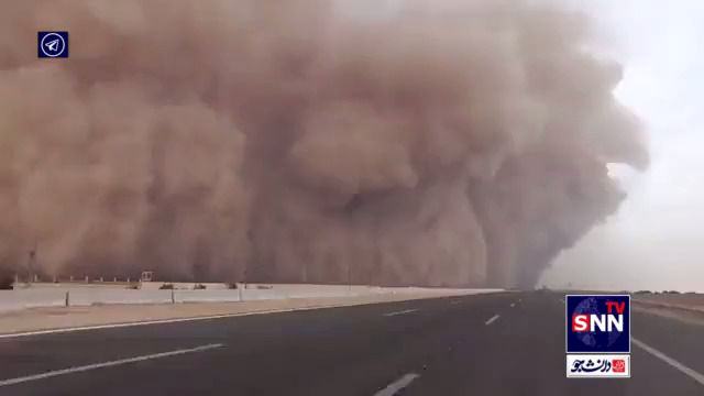  تصاویر آخرالزمانی از طوفان شن با ۳ کشته