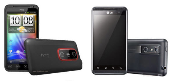 HTC Evo 3D در برابر LG Optimus 3D