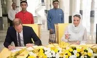 عروس خاندان سلطنتی در مسجد +عکس