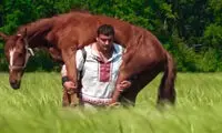 مردی که به اسب‌ها سواری می‌دهد!