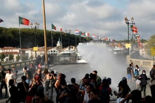 بازداشت معترضان اجلاس گروه هفت در فرانسه