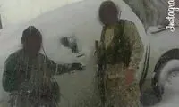 مدافعان حرم زیر بارش برف +عکس