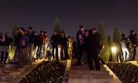 عکس: تجمع شبانه به یاد مرتضی پاشایی