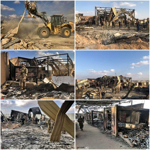 تصاویر جدید از پایگاه عین‌الاسد پس از حمله ایران
