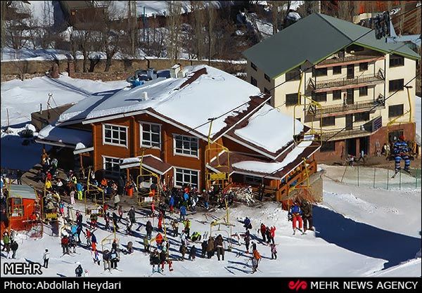 مسابقات اسکی آلپاین در دربند +عکس