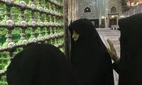 فاطمه هاشمی در مراسم چهلم پدر