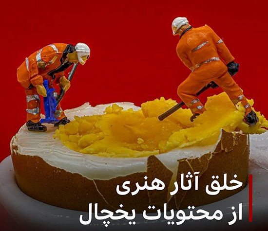 خلق آثار هنری با محتویات یخچال