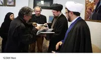 دیدار سیدحسن با عکاس فرانسوی همراه امام