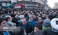 علی مطهری در مراسم تشییع آیت الله