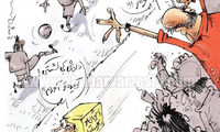 کاریکاتور: پیک موتوری وسط بازی!