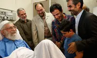 عکس:عیادت عمو پورنگ و امیرمحمد از رهبری