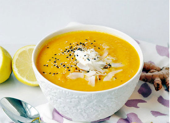 سوپ هویج و زنجبیلِ آرامش بخش