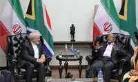 دیدار ظریف با جاکوب زوما