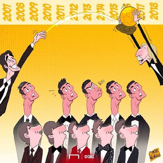 کاریکاتور: از کاکا به مودریچ، پایان ده سال حکمرانی