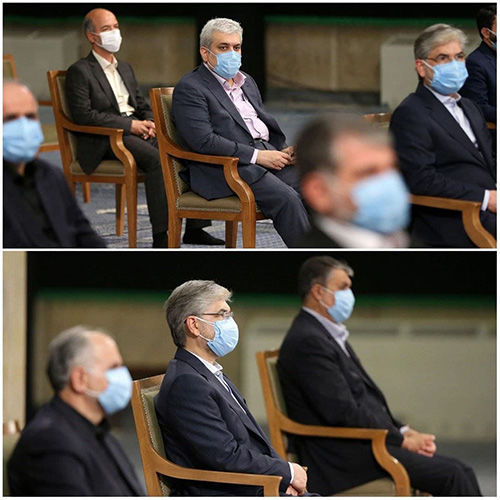 حضور دو عضو دولت روحانی در جلسه بیت رهبری