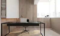 طراحی داخلی مینیمال با پانل های چوبی روشن!