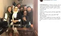 سلفی زوج سینمایی در پشت صحنه یک نمایش