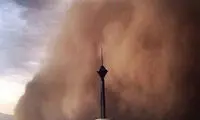 عکس: حمله طوفان به برج میلاد تهران