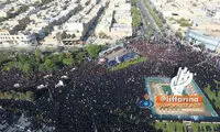 محل مراسم تشییع پیکر شهید حججی در نجف آباد