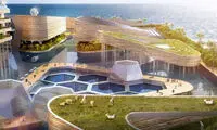 معماری چشم نوار شهر شناور آتلانتیس