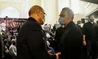 عکسی از گفتگوی صمیمی قالیباف با لاریجانی