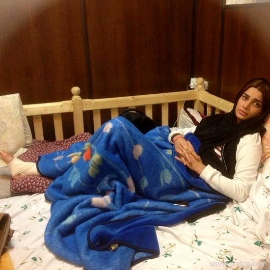 عکس: «تينا آخوندتبار» دچار سانحه شد