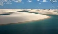 کویری پر از تالاب های فیروزه ای