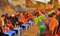 مراسم حشد الشعبی در نزدیکی سفارت آمریکا