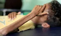 تصاویر جانگداز از کودک ۱۰ ساله و ۸ کیلویی یمنی