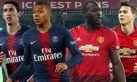 ترکیب اصلی PSG و یونایتد اعلام شد