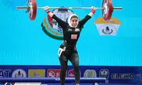 اولین دختر ایرانی در مسابقات جهانی وزنه‌برداری