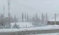 این نقطه کشور الان برف می‌بارد!