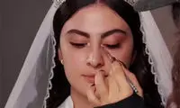 مریم مومن قبل و بعد از میکاپ عروسی‌اش