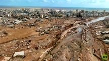 طوفان صحرای لیبی را به دریا تبدیل کرد!