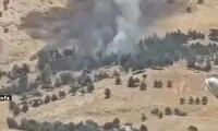 تصاویر حملات ایران به مقر تجزیه‌طلبان کرد