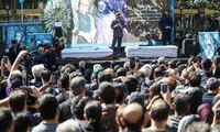 استایل ترلان پروانه در آئین وداع با جناب مهرجویی 