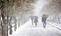 تصاویری از بارش سنگین برف در محور کندوان 