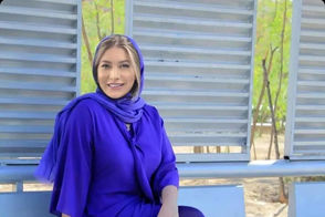 تصویر عاشقانه از فریبا نادری در طبیعت پاییز