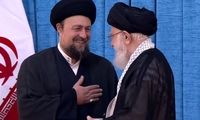 لحظه دیدار رهبر انقلاب با سیدحسن خمینی