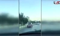 بازداشت دختر جوان به خاطر رانندگی خطرناک