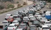 حجم بالای ترافیک در جاده مشهد - تهران
