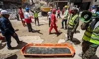 جمع‌آوری اجساد مدفون در متروپل پایان یافت