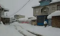 مردم منطقه سوادکوه تا کمر در برف گیر کردند!