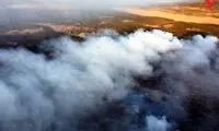 آتش به جان تالاب میانگران ایذه افتاد 