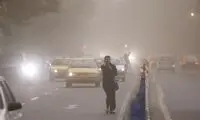 زلزله در کرج، باد شدید در تهران