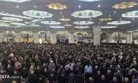 عکسی خاص از تابوت رئیسی در مصلی تهران 
