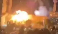 لحظه اصابت موشک ایرانی با ۲۶ کلاهک به اسرائیل 