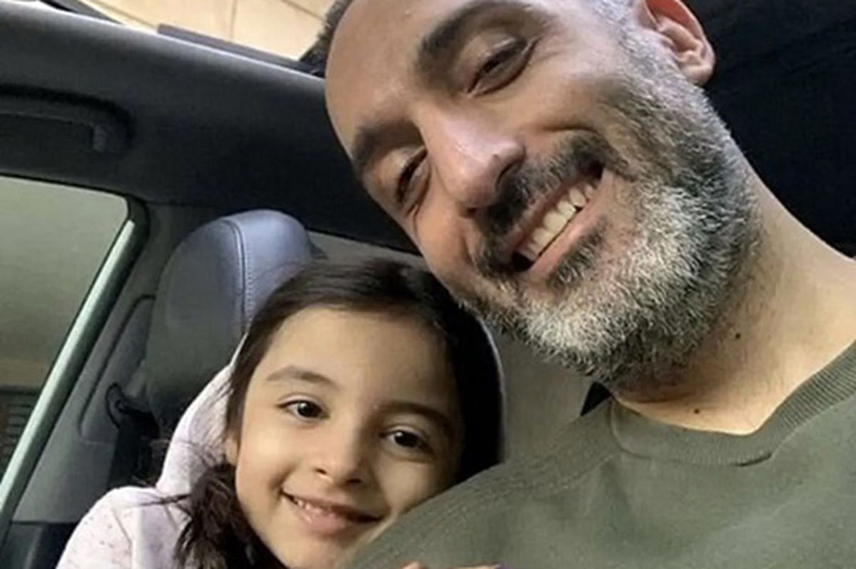 ژوله در کنسرت مهران مدیری در دبی از دخترش رونمایی کرد