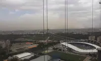 تصاویر عجیب عبور گرد و خاک از آسمان مشهد 